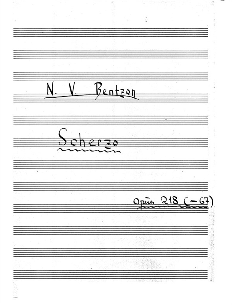 Scherzo For Klaver Op. 218